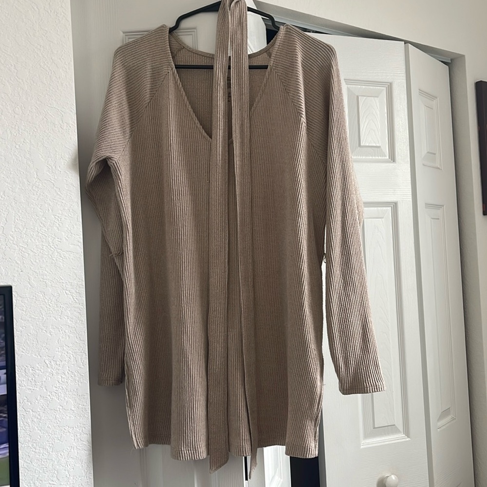 Beige maternity sweater